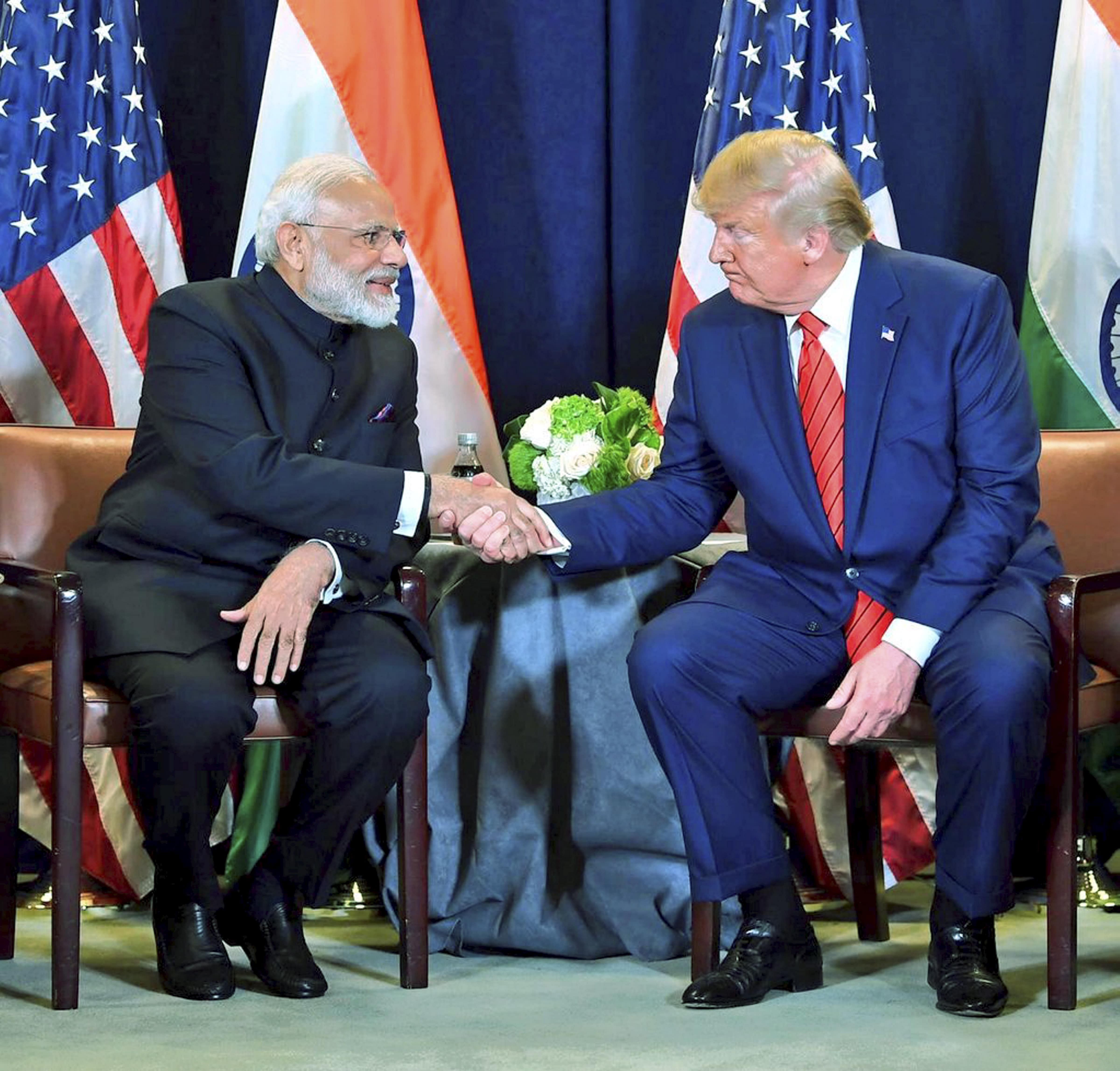 According to the White House official, Trump will arrive in Ahmedabad on Monday, where he will deliver remarks at Sardar Patel Stadium with Prime Minister Narendra Modi. (Credit: PTI Photo)