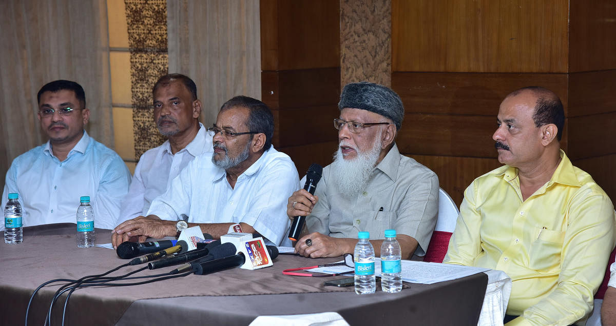 The Muslim Central Committee president K S Mohammed Masood briefed reporters about the massive protest against CAA planned in Adyar at Hotel Ocean Pearl on Monday.