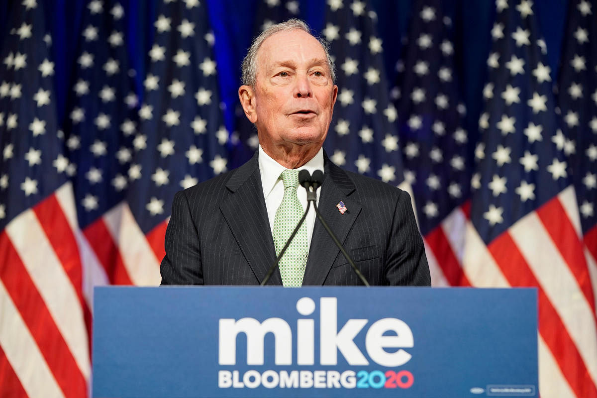 Michael Bloomberg, who was attacked during his first debate Wednesday by the other Democratic rivals vying to unseat Trump, is spending unparalleled amounts of money on his advertising campaign. (REUTERS Photo)