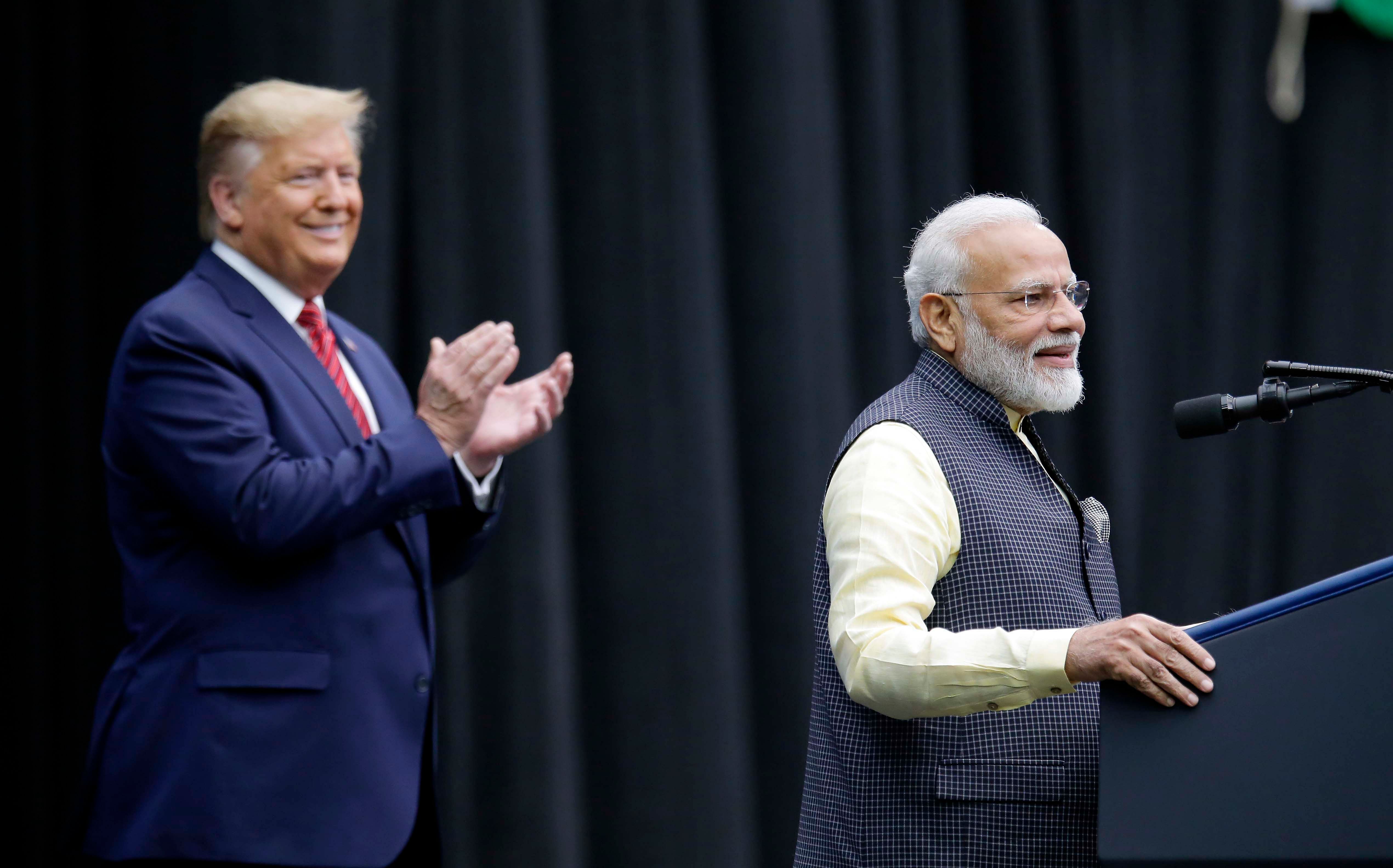 Donald Trump and Narendra Modi. (PTI Photo)