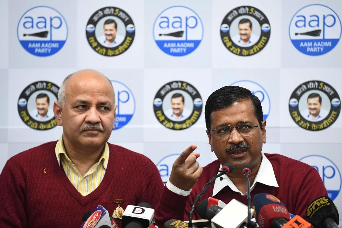 Sources in the Delhi government said the US embassy communicated to the city administration on Saturday morning that the names of Kejriwal and Sisodia do not figure in the list of invitees for the event. Credit: PTI Photo