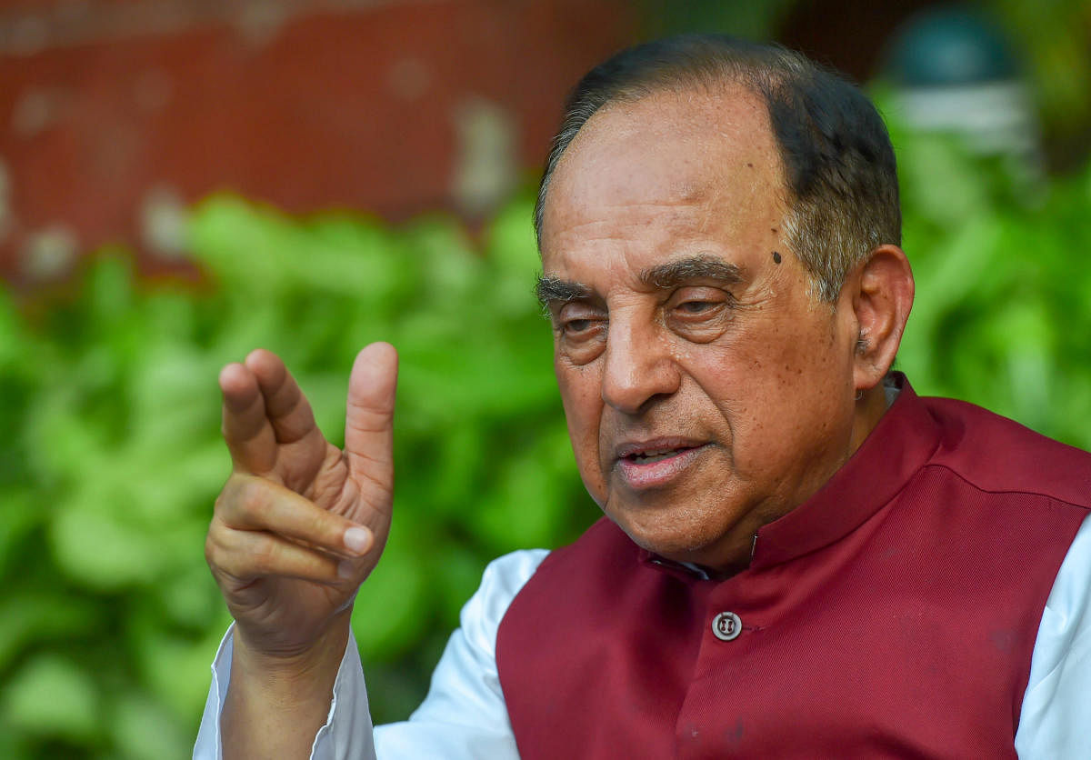 Senior BJP leader Swamy also said he is opposed to the disinvestment of Air India. Credit: PTI Photo