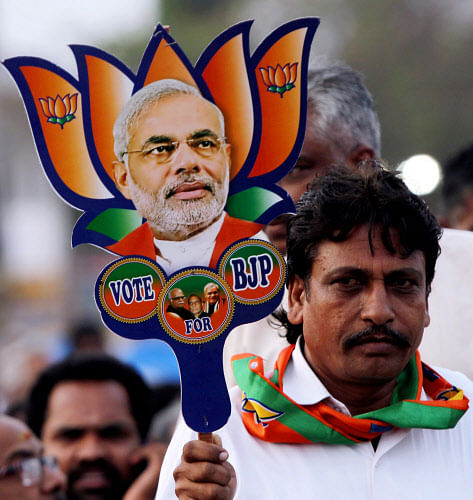 Gujarat, getting ready for elections to six of the eight municipal corporations and 56 municipalities, 31 district panchayats and 230 taluka panchayats, is seeing ruling BJP almost edgy. Elections will be held on November 22 and on November 29 respectively. PTI file photo