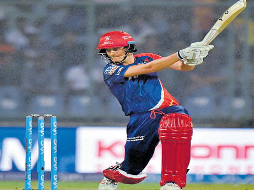 sizzling knock in vain: Delhi Daredevils' Chris Morris slammed the joint third fastest fifty against Gujarat Lions on Wednesday. Morris took just 17 balls for his half-century. pti