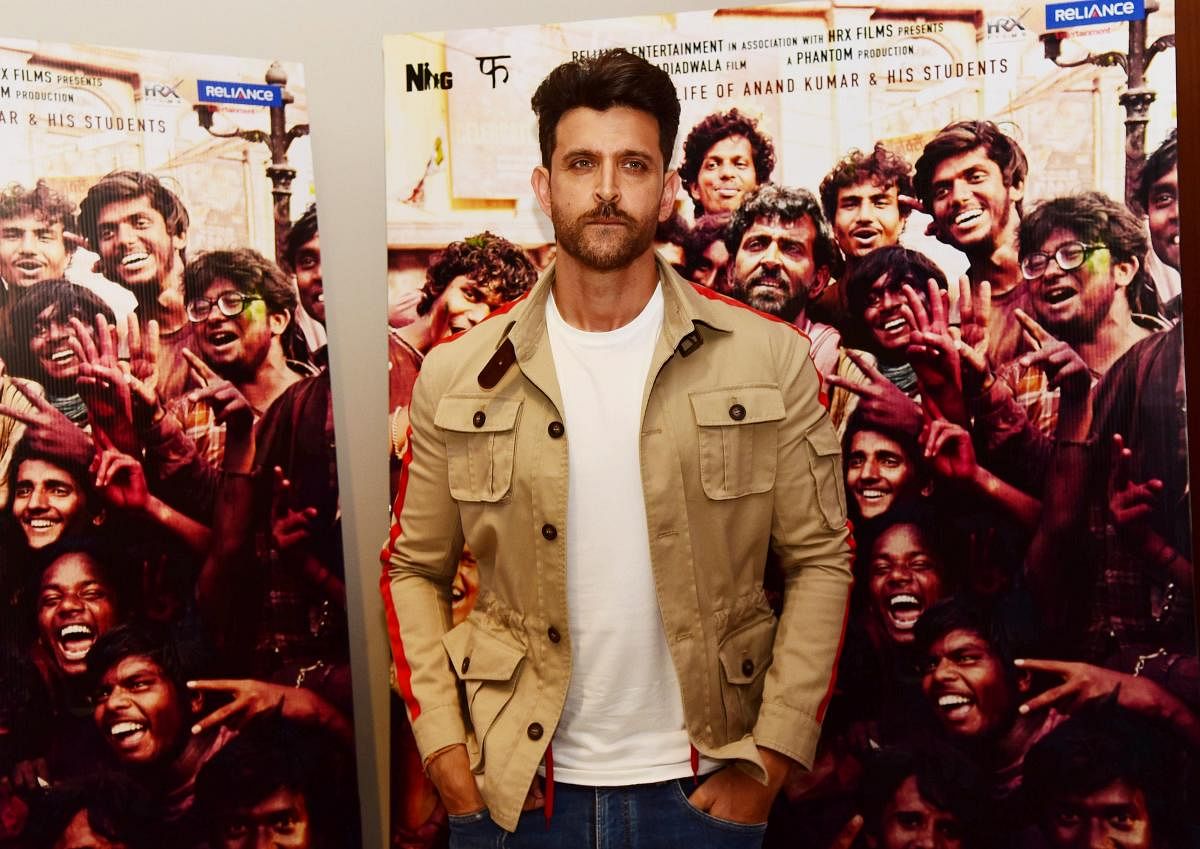 Hrithik Roshan plays the role of the protagonist in the film Super 30. (AFP file photo)