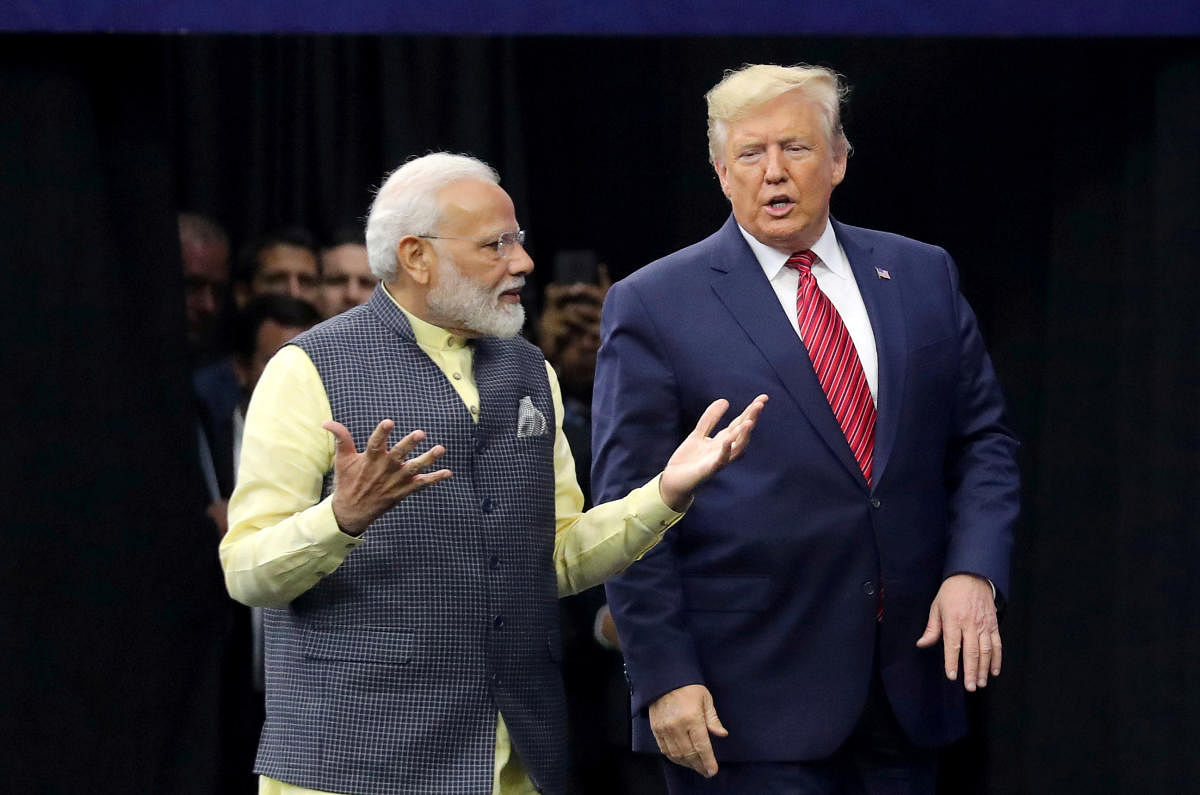 While leaving for India, Trump has said he is going to discuss business with Prime Minister Narendra Modi, which makes it clear that his trip is aimed at boosting US trade, the Sena said. Reuters file photo