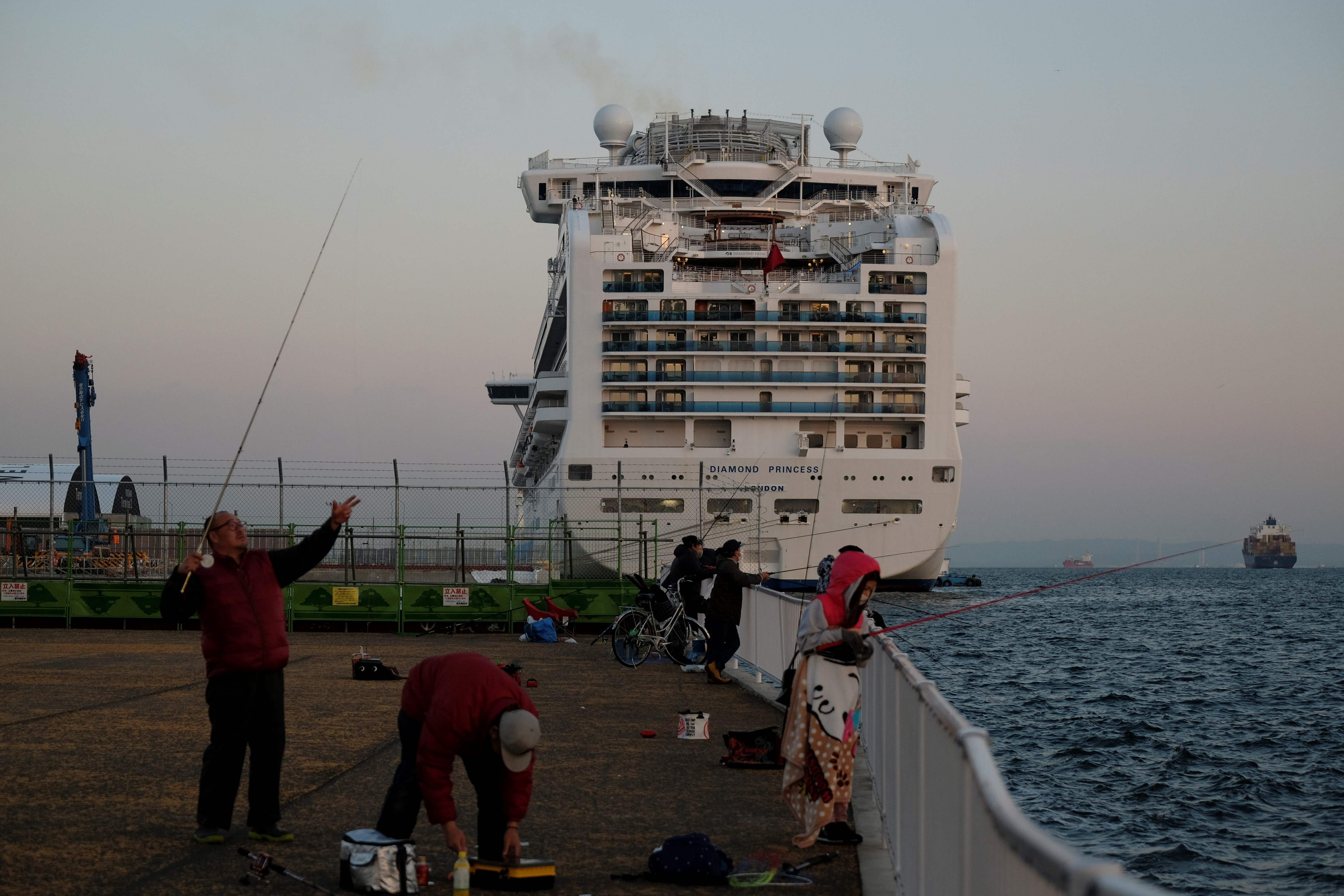 The ship was quarantined after a passenger who disembarked last month in Hong Kong was found to be the carrier of the disease. (Credit: AFP Photo)