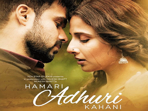 Hamari Adhuri Kahani. Movie Poster.