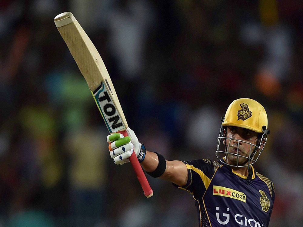 Chasing a challenging 184 for win, Chris Lynn (93 not out) and skipper Gautam Gambhir (76 not out) put on unbeaten 184 runs for the opening wicket to cruise to the victory. PTI file photo