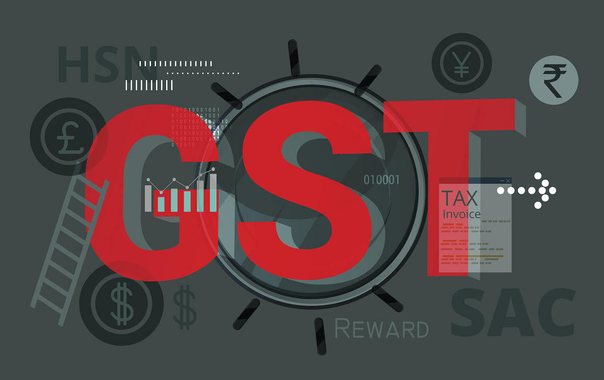 The Logo of GST. (DH photo)