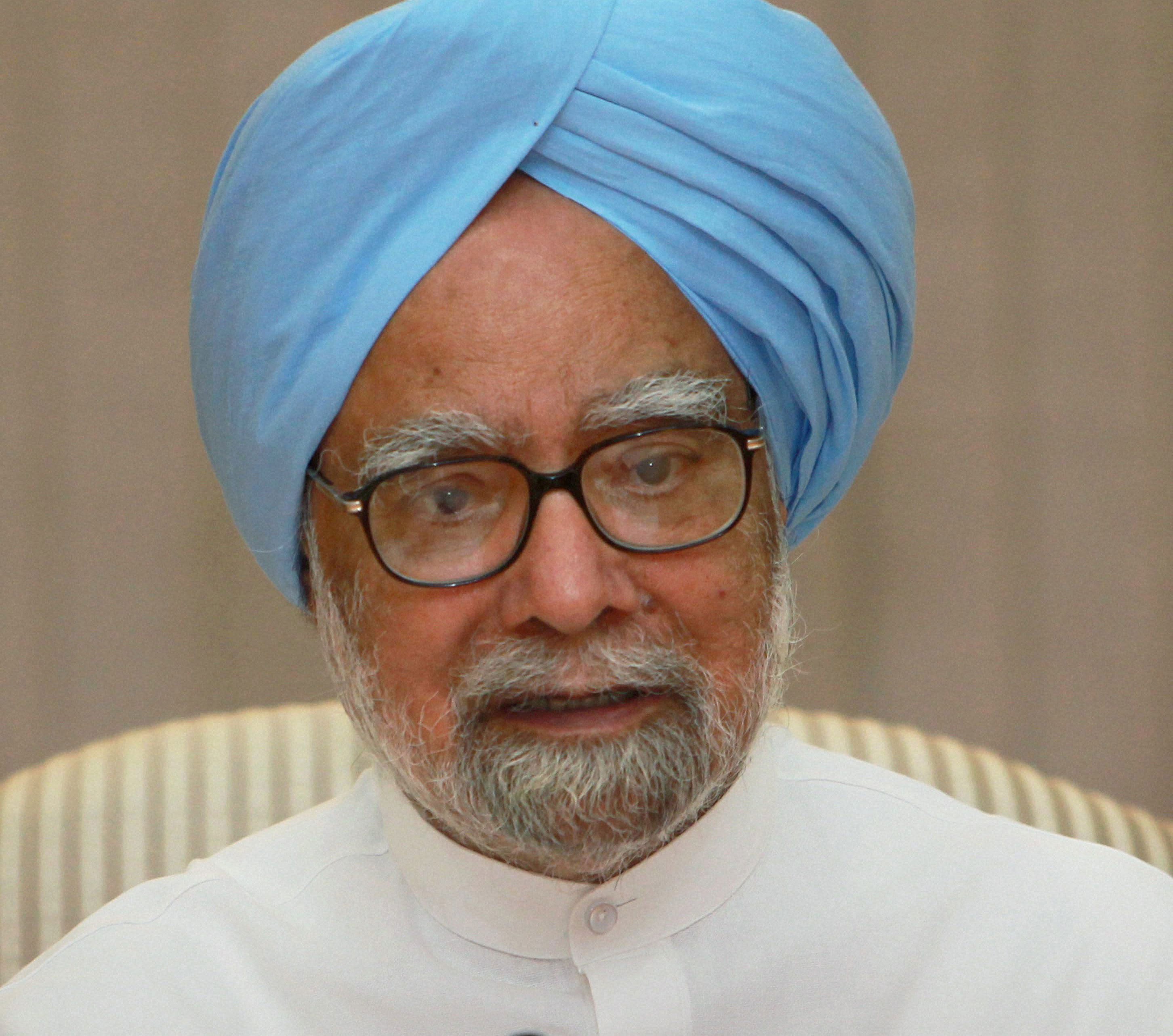 Prime Minister Manmohan Singh speaks to media after making an aerial survey of flood-hit areas in Uttarakhand in New Delhi on Wednesday. PTI Photo