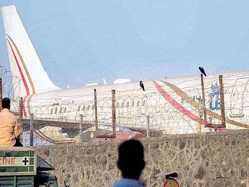 Vijay Mallya's private jet at Mumbai Airport.