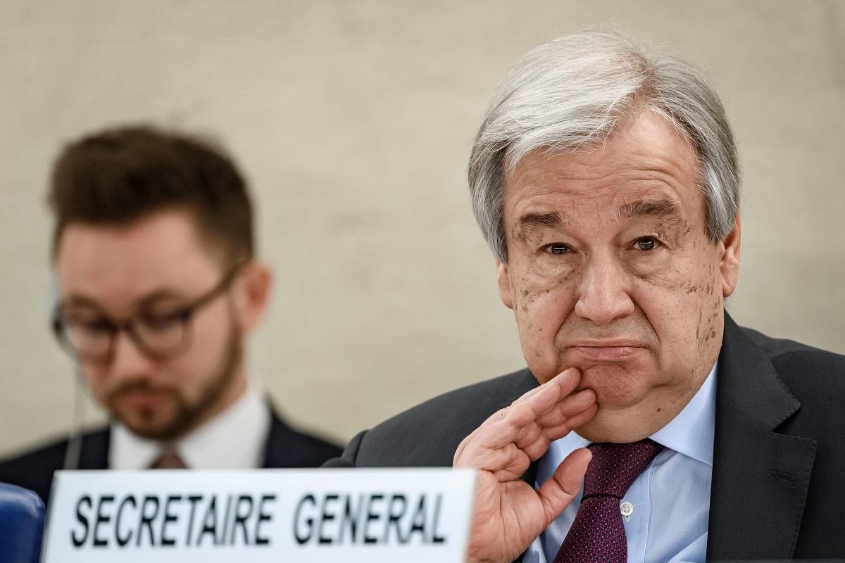 UN Secretary-General Antonio Guterres. (AFP Photo)