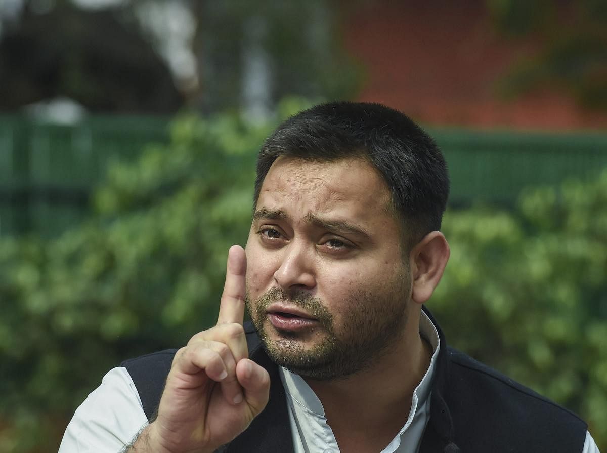 Trouble erupted during the debate on the adjournment motion on CAA-NPR-NRC was moved by Leader of the Opposition Tejashwi Yadav. (PTI Photo)