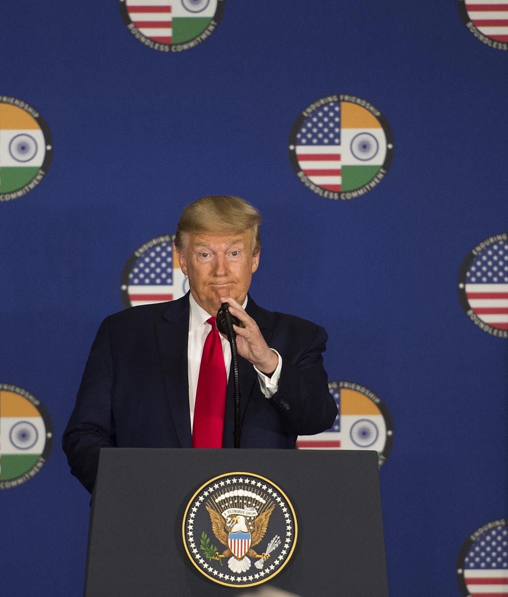 “I think you have to pay the highest tariff when you deal with India. We are being charged large amounts. They cannot do that,” US President Donald Trump said on trade relations with India. (PTI Photo)