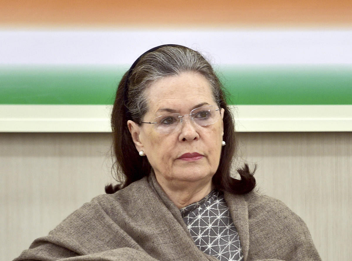 "The conspiracy was witnessed during Delhi polls and BJP leaders gave hate speeches creating atmosphere of fear and hatred," Congress president Sonia Gandhi said.