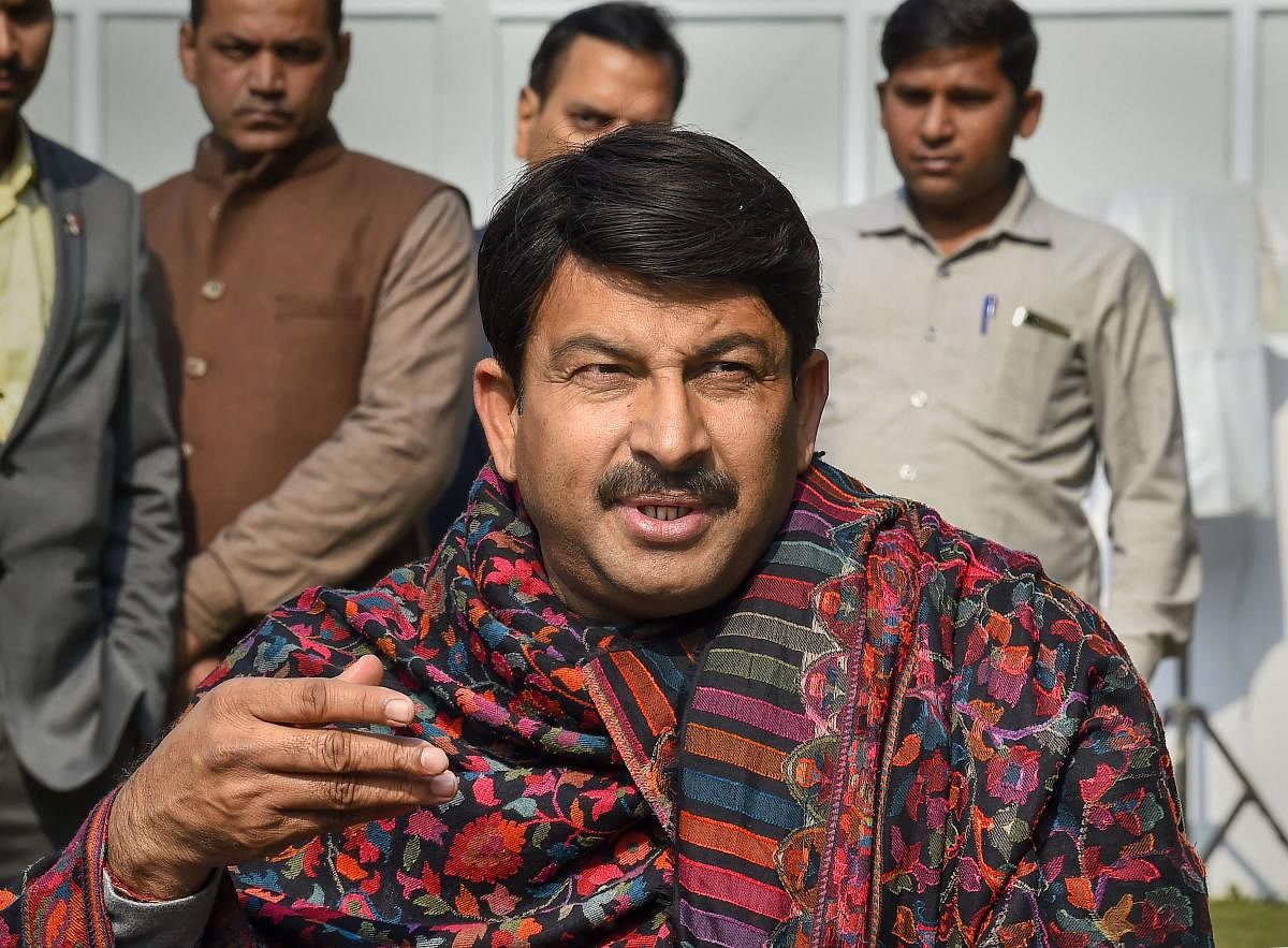 Delhi BJP Chief Manoj Tiwari.