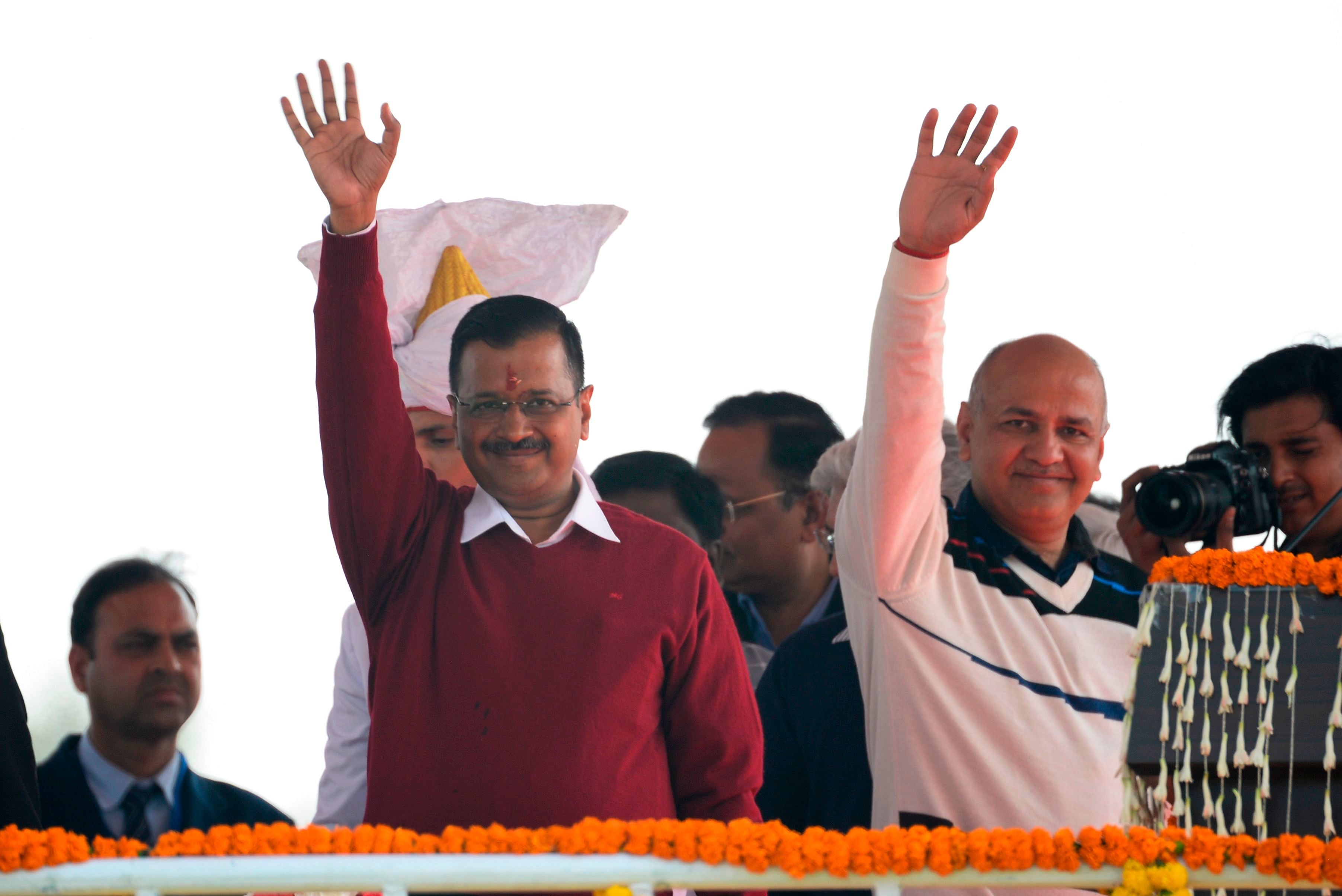 Chandra had contested against both AAP leaders in the recent Delhi Assembly polls. (Credit: AFP Photo)