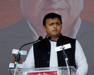 Uttar Pradesh Chief Minister Akhilesh Yadav today alleged that BJP has spent Rs 10,000 crore on TV advertisement during the polls and Narendra Modi was only confined to commercials and had no base in the state. PTI file photo