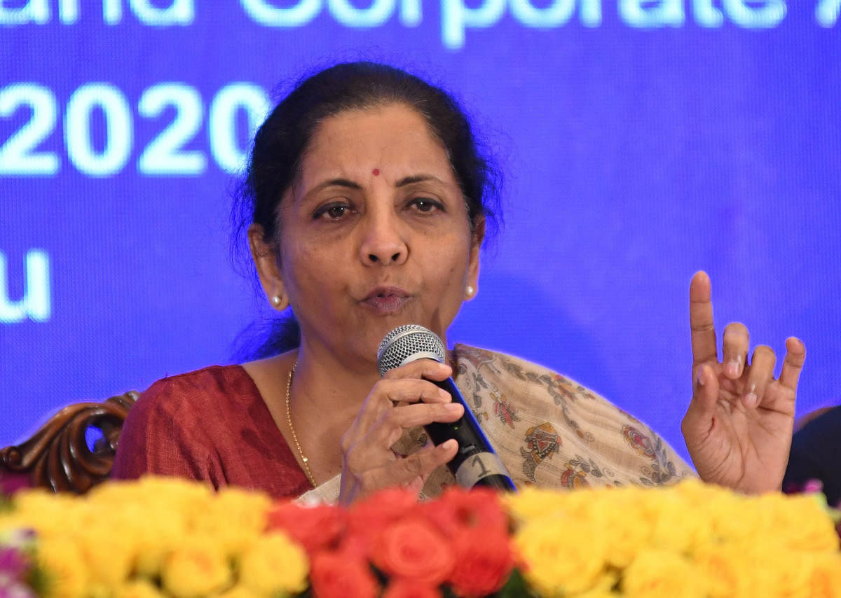 Finance Minister Nirmala Sitharaman may also request Indian Bank Association to conduct an exercise to train bank staff at regional to have branch level customer connect. Credit: DH Photo