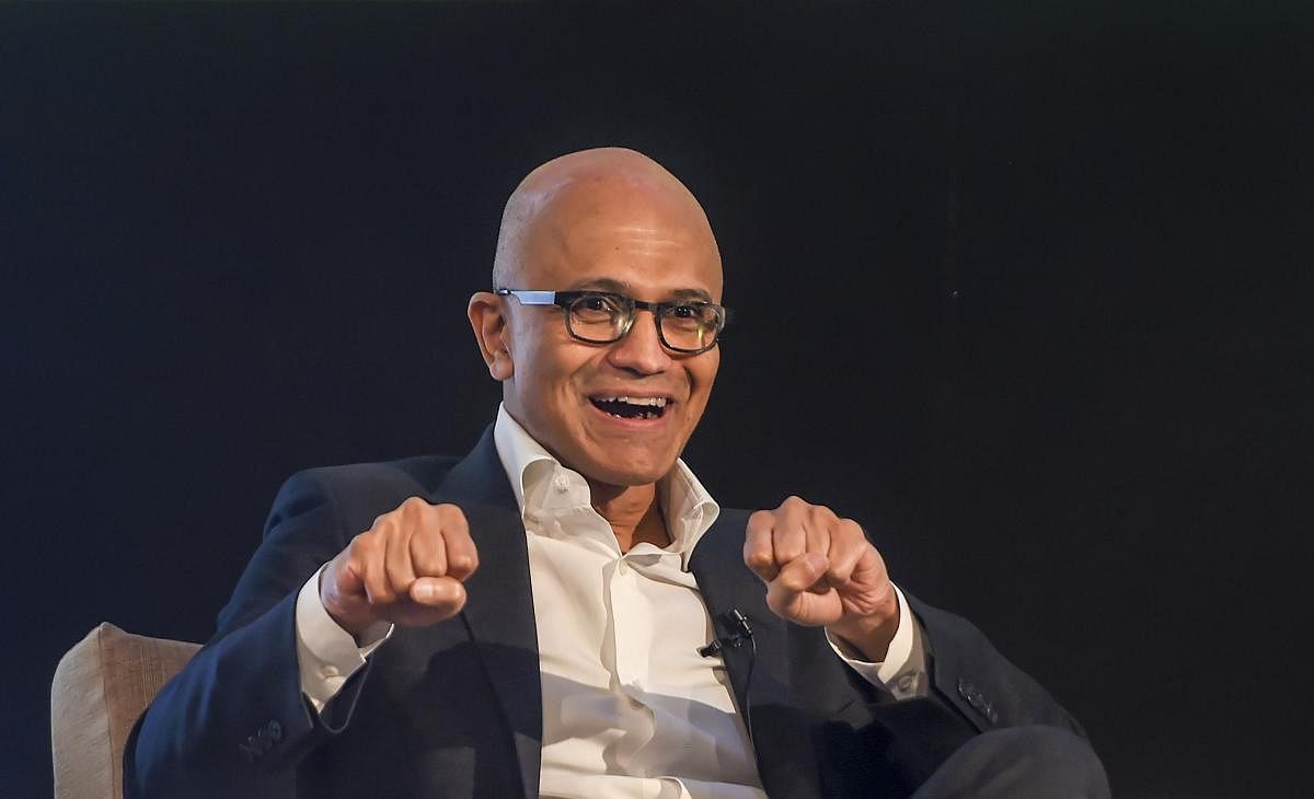 Microsoft CEO Satya Nadella's love for the gentleman's game is pretty well known.  Credit: PTI Photo
