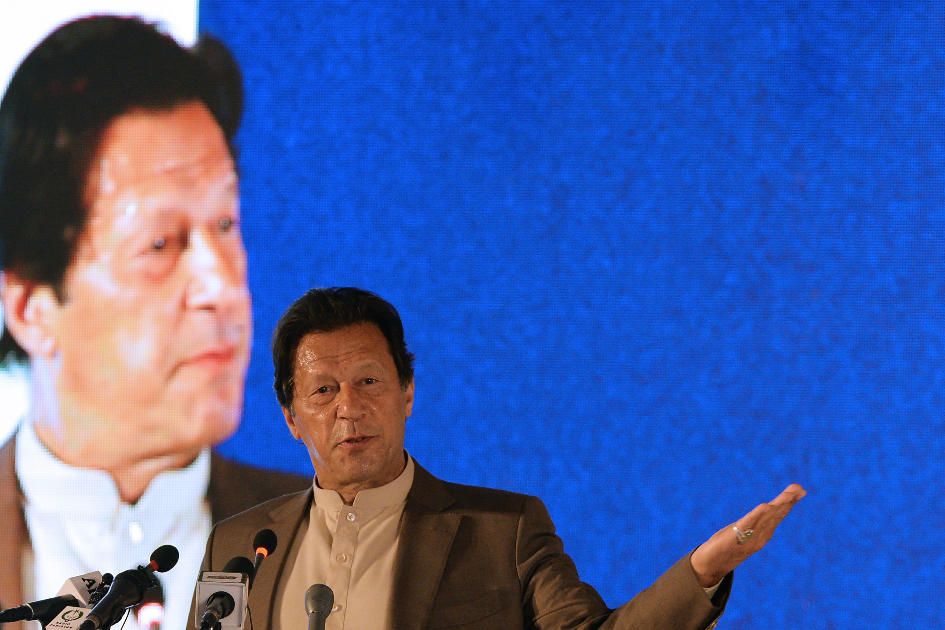Pakistan's Prime Minister Imran Khan. (AFP Photo)