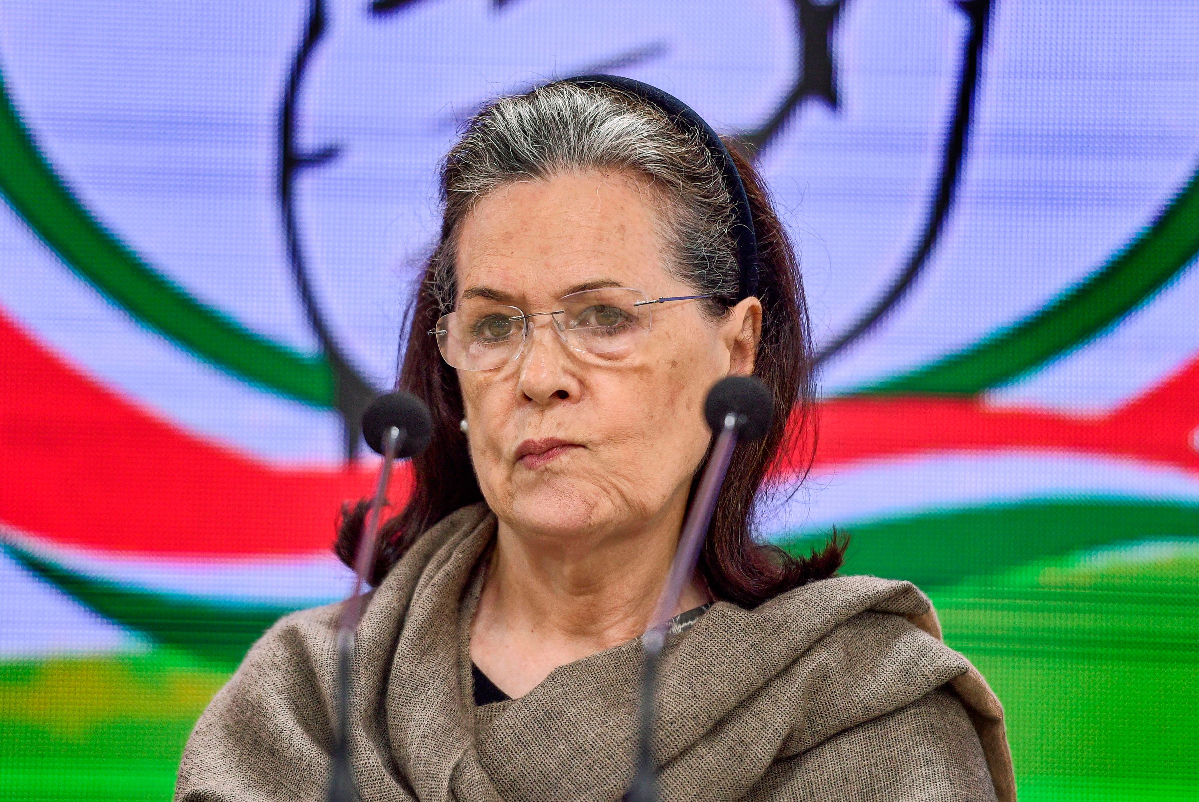  Congress President Sonia Gandhi. (PTI Photo)
