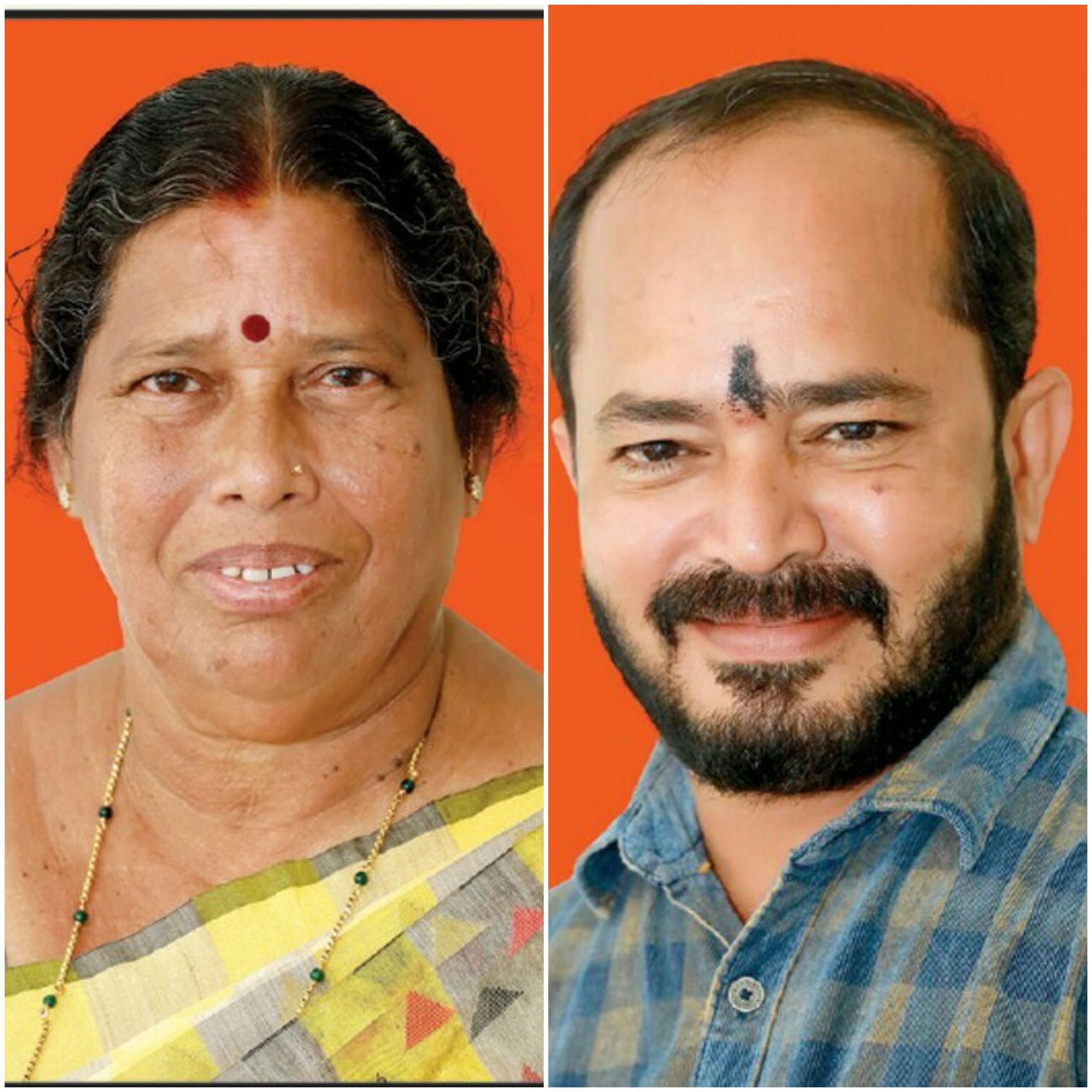 Janaki aka Vedavathi (L) and Divakar (R). (DH Photos)