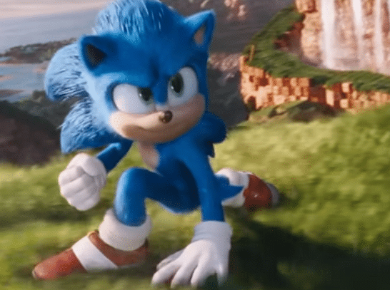 Sonic in a still from the film. (Credit: YouTube/Screengrab)