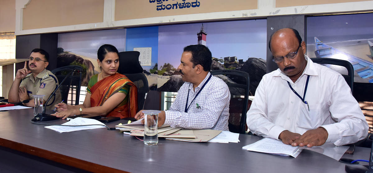 Deputy Commissioner Sindhu B Rupesh chairs Regional Transport Authority meeting at the Deputy Commissioner’s office in Mangaluru.