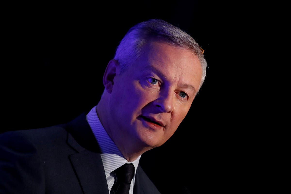 French Finance Minister Bruno Le Maire.Photo by REUTERS.