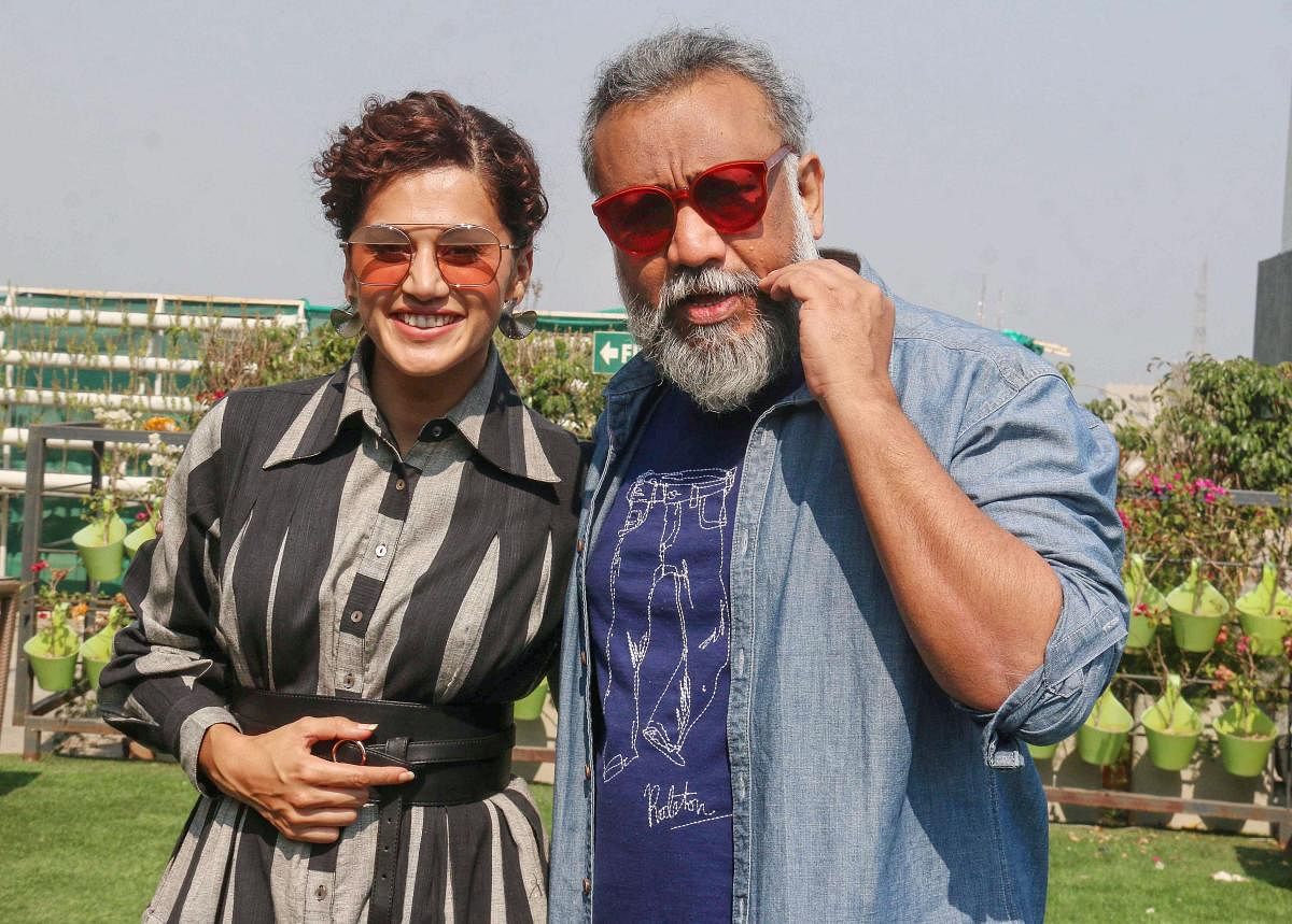 Taapsee Pannu and Thappad director. (PTI Photo)