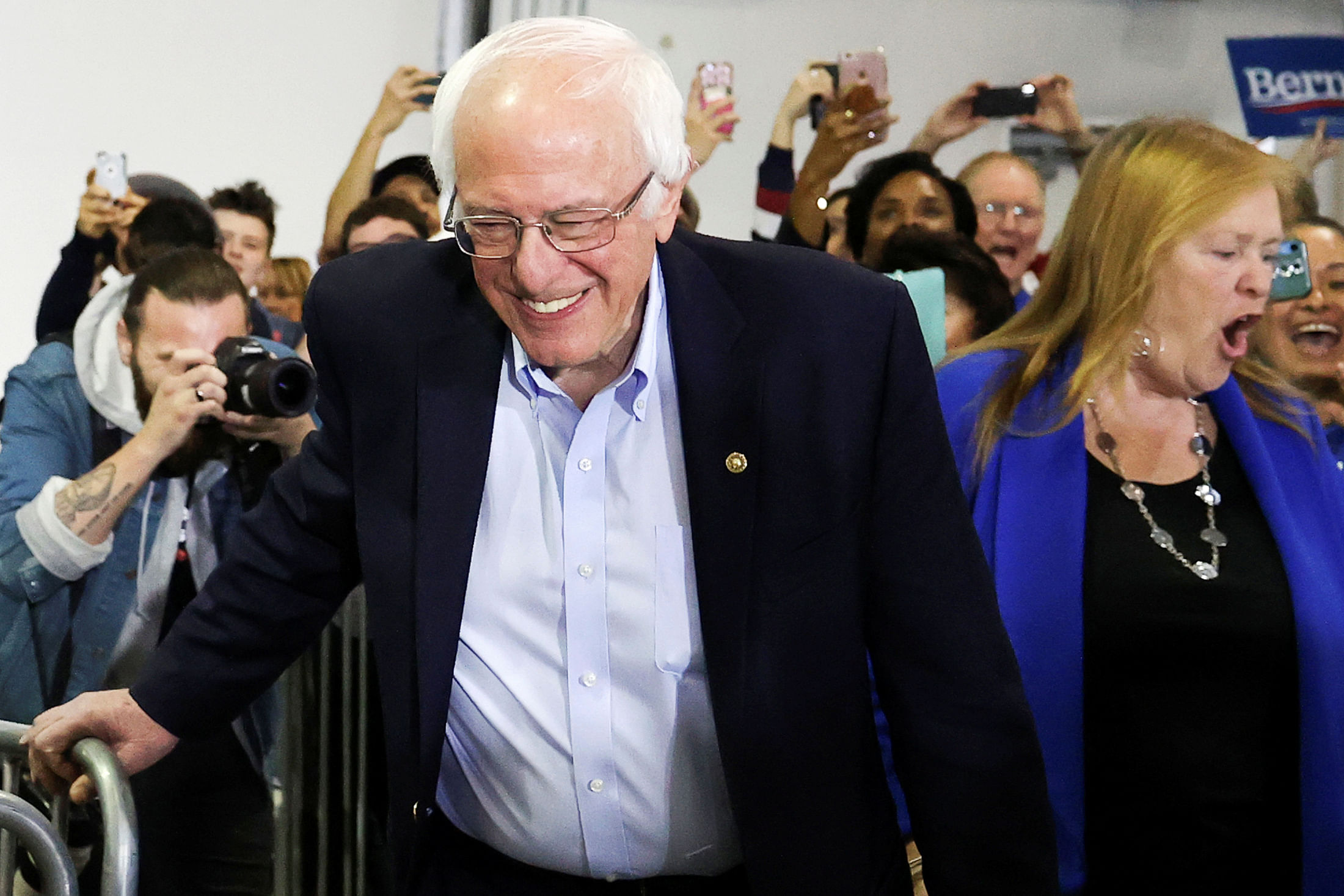 "You can't win 'em all," Sanders told a crowd of 3,500 in a college gym at a rally in Virginia Beach, Virginia, on Saturday night. (Credit: Reuters Photo)