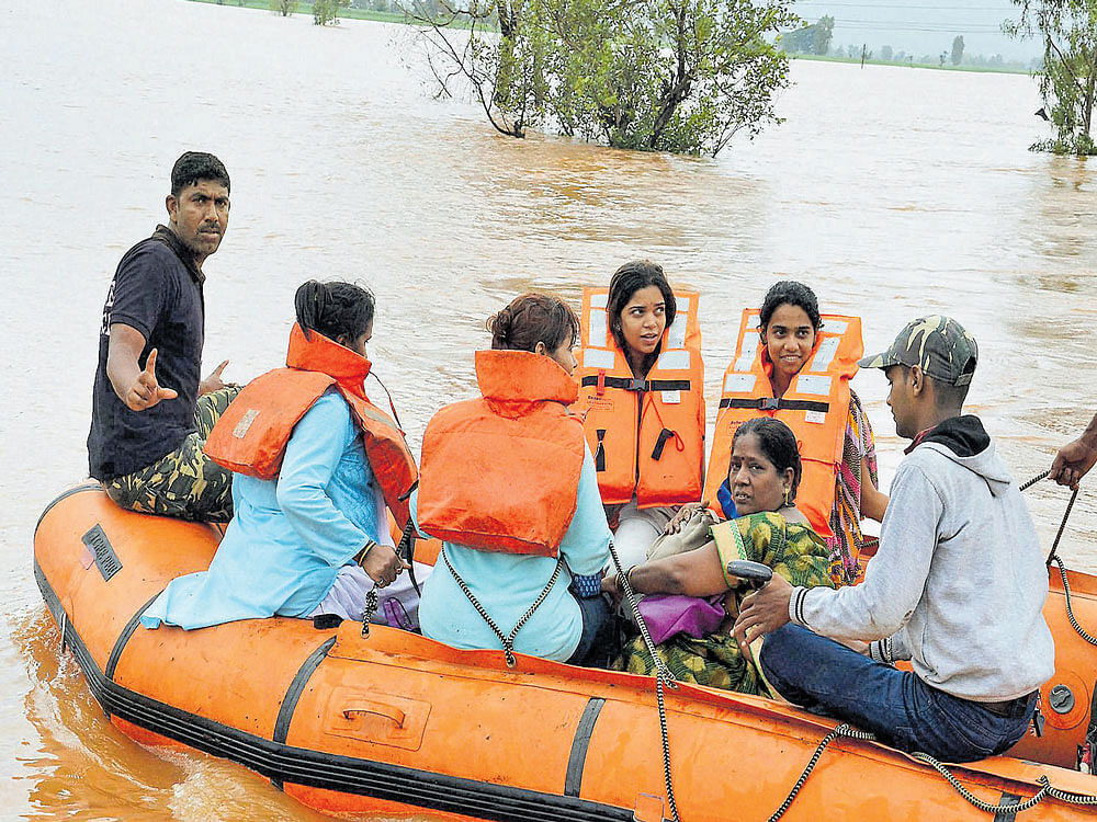 The National Disaster Response Force has fanned out 56 rescue and relief teams to help people hit by heavy rains in various states. PTI file photo
