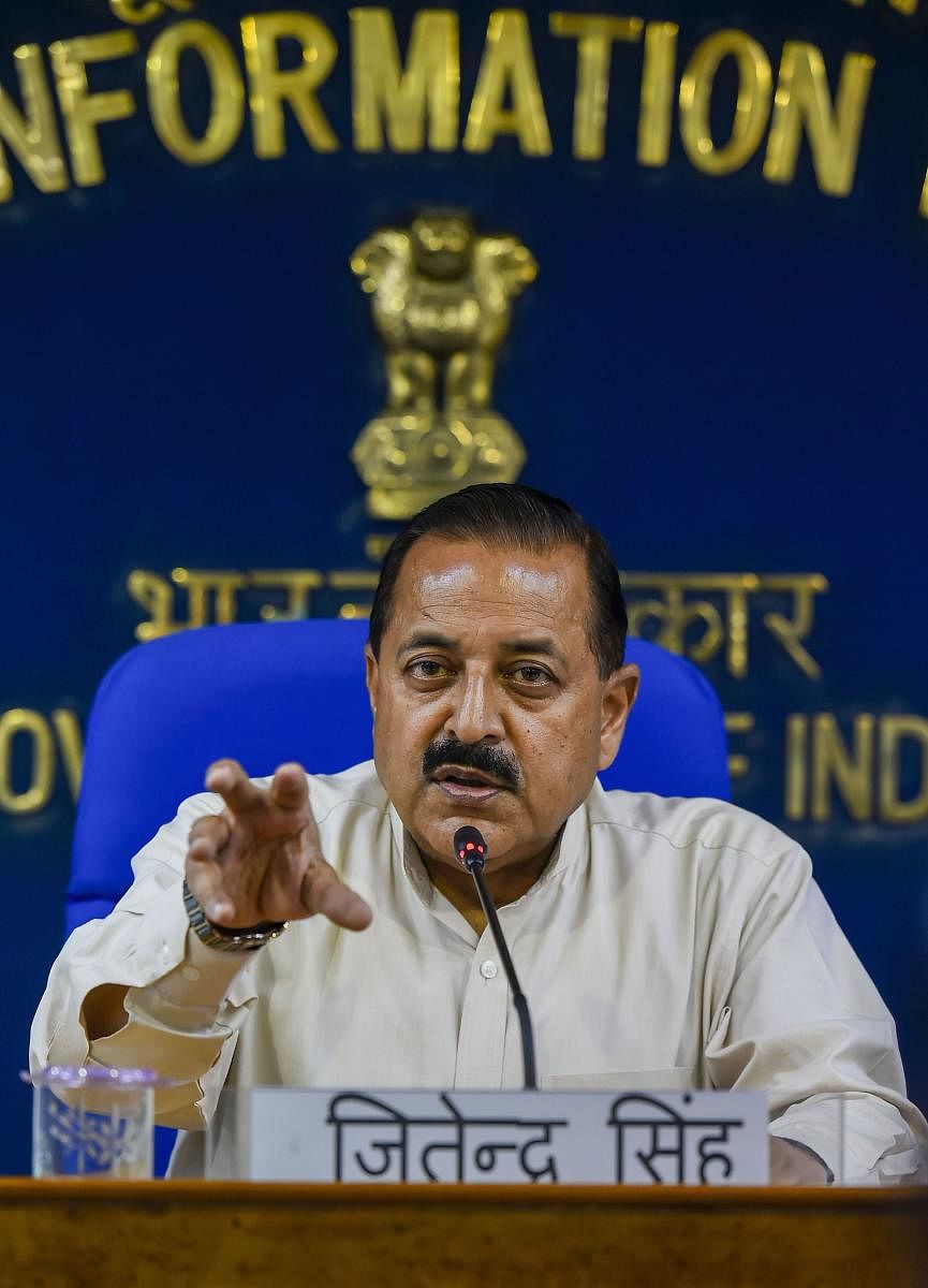 "Our government led by PM Modi is committed to promoting the teachings of Bapu,"  said Union Minister Jitendra Singh. Credit: PTI Photo