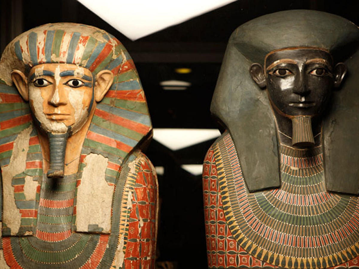 The Two Brothers are the oldest and among the best-known human remains in the Egyptology collection at the Manchester Museum in the UK. Image courtesy Twitter.