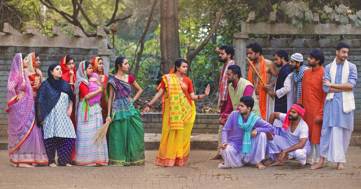 Lysistrata is an ancient Greek comedy that hasbeen adapted into an Indian context.