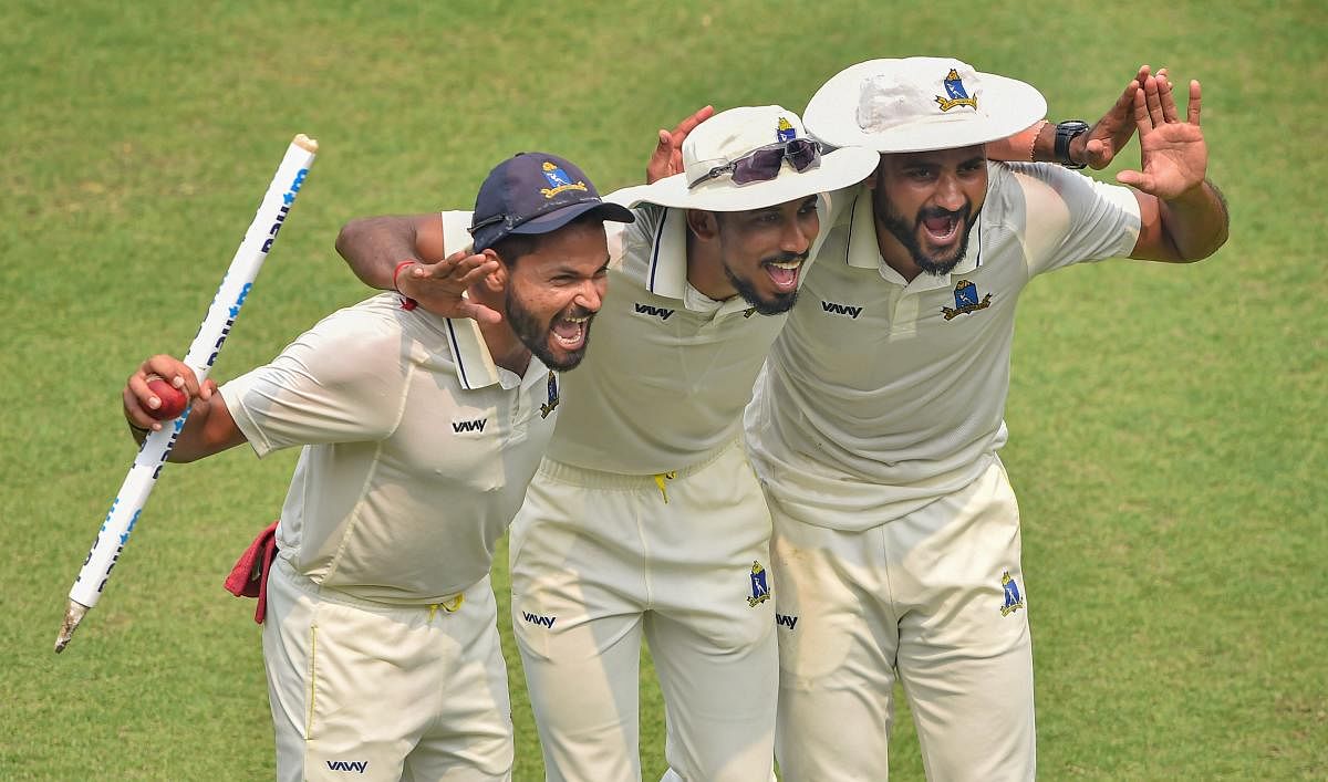 A jubilant Bengal team