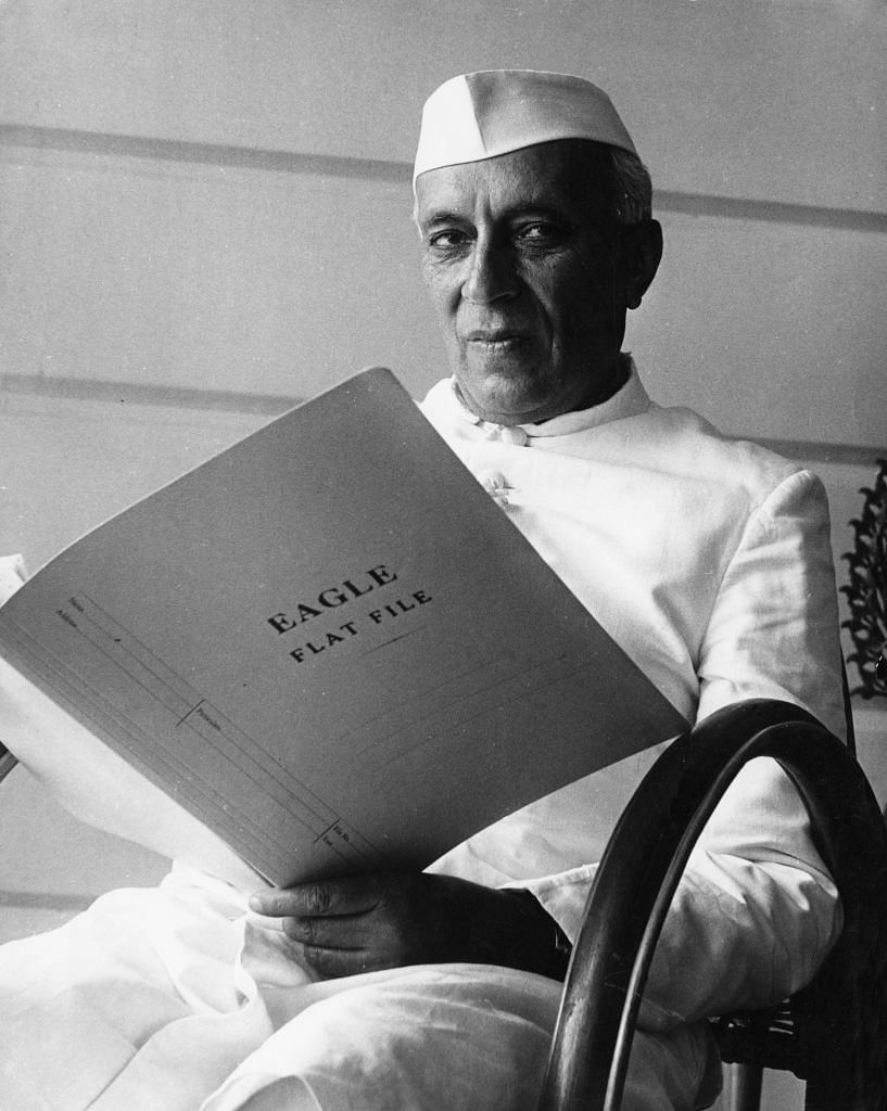 Jawaharlal Nehru (1889 - 1964), Prime Minister of India, 1958. (Photo by Getty Images)