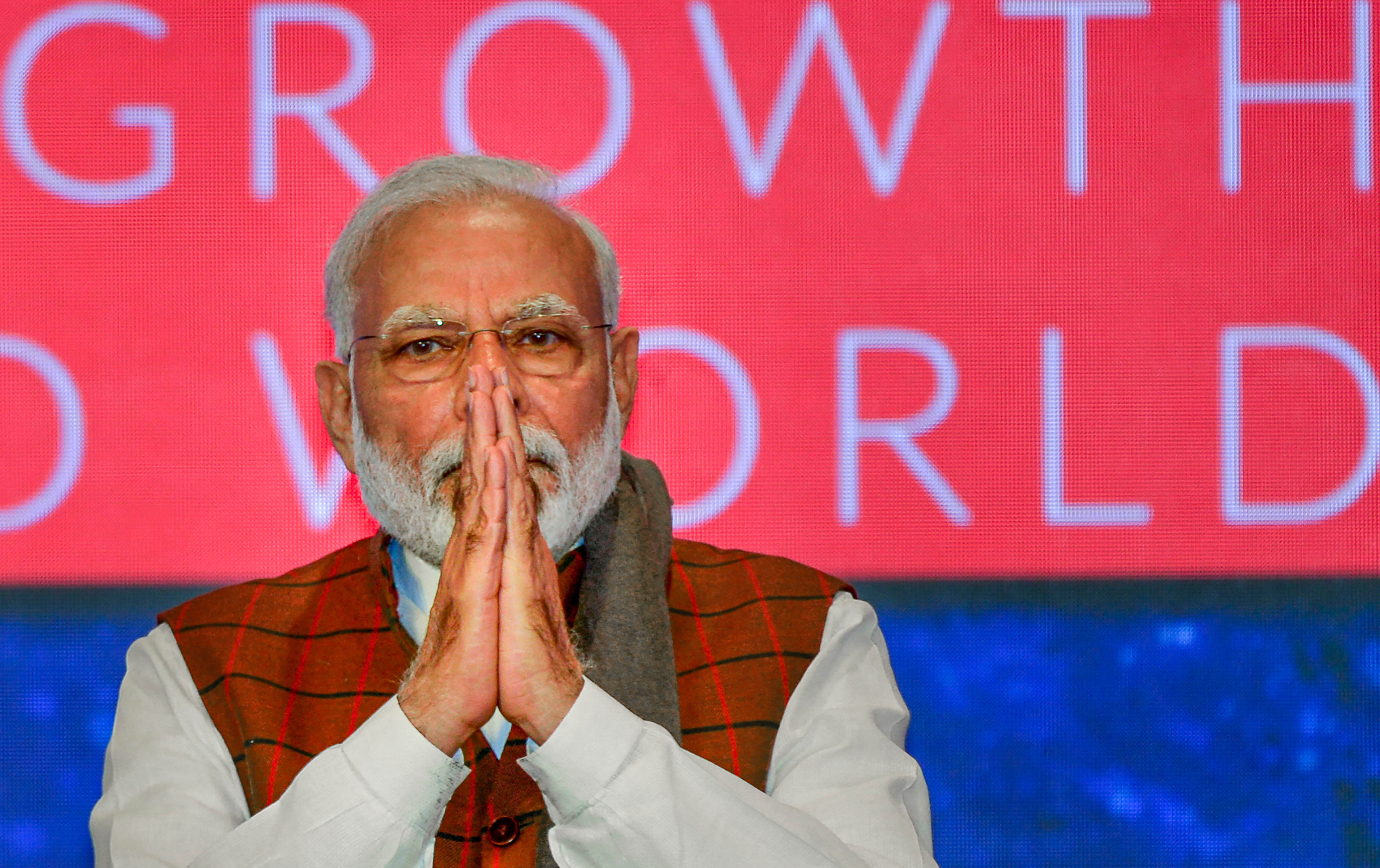 Modi was visibly emotional as the woman repeated her remark. (Credit: PTI Photo)