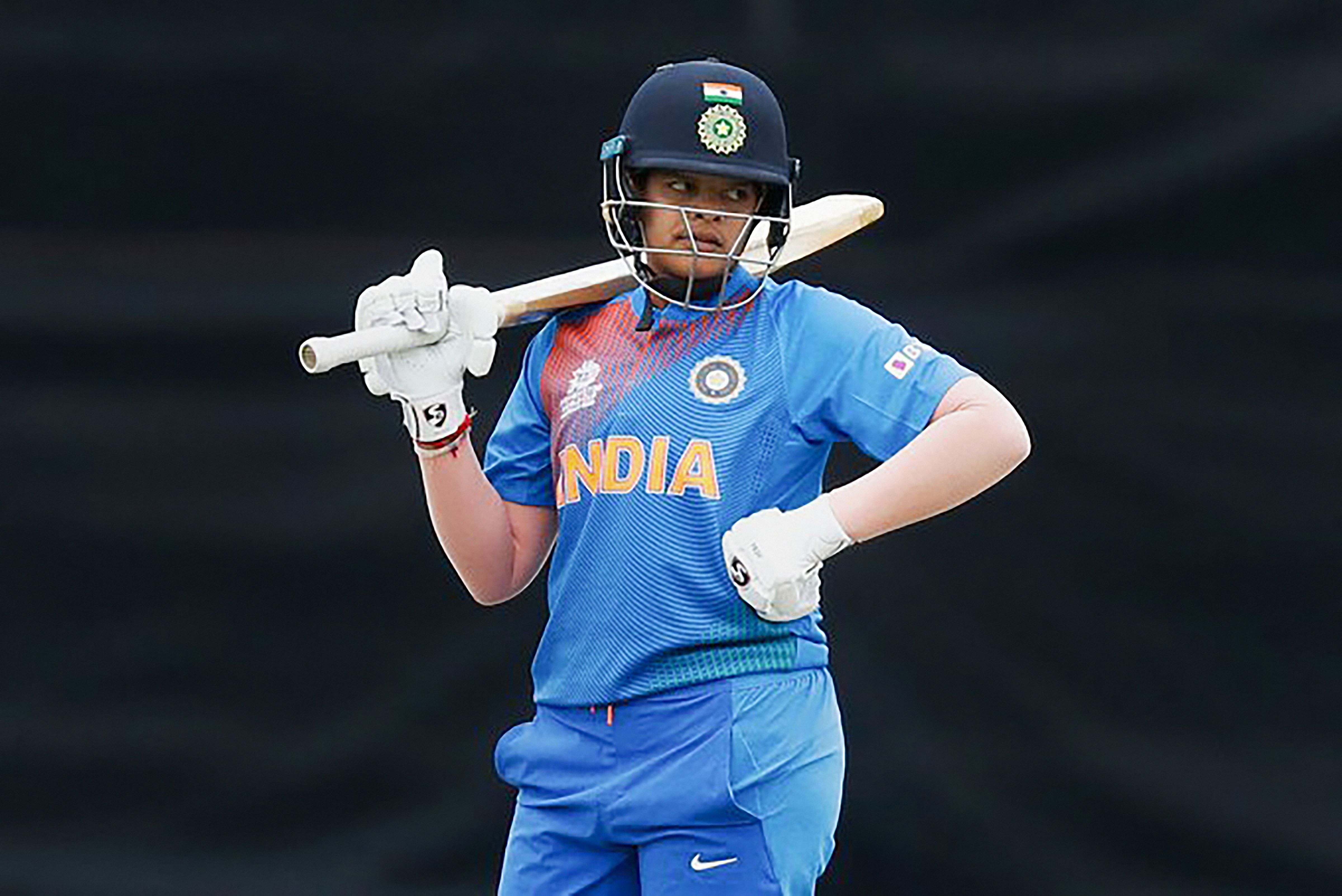 Indian batswoman Shafali Verma during the group stage ICC Women's T20 World Cup 2020. (Credit: PTI)