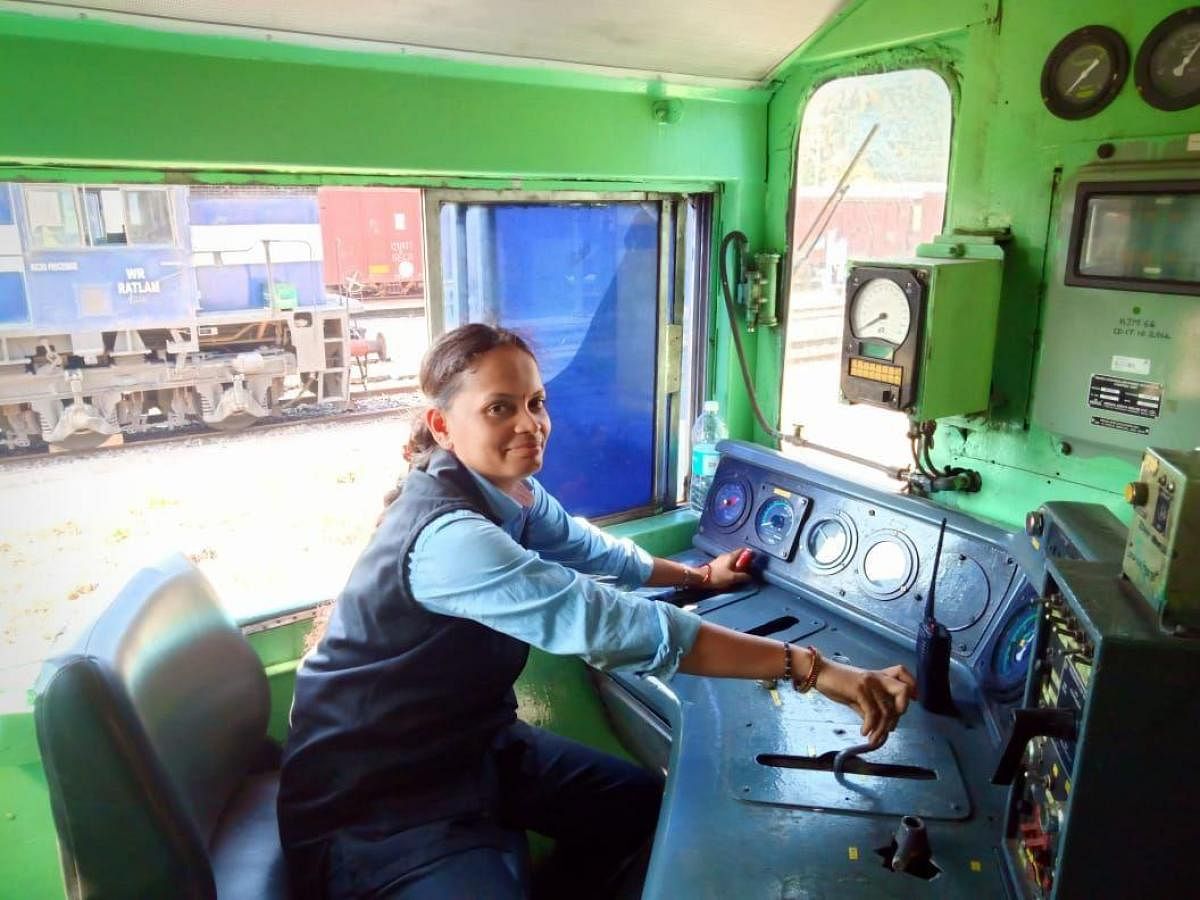 Vanithashree is serving as a loco pilot (shunter) at Mangaluru Junction Railway Station.