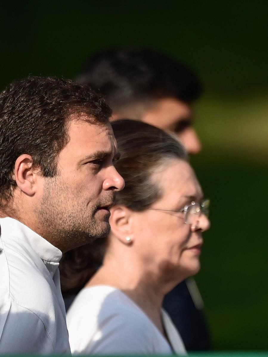 Congress president Sonia Gandhi and party leader Rahul Gandhi (PTI File Photo)