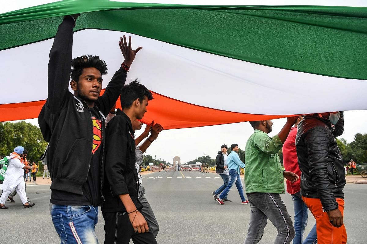 Indian Youth Congress (IYC) activists (AFP Photo)