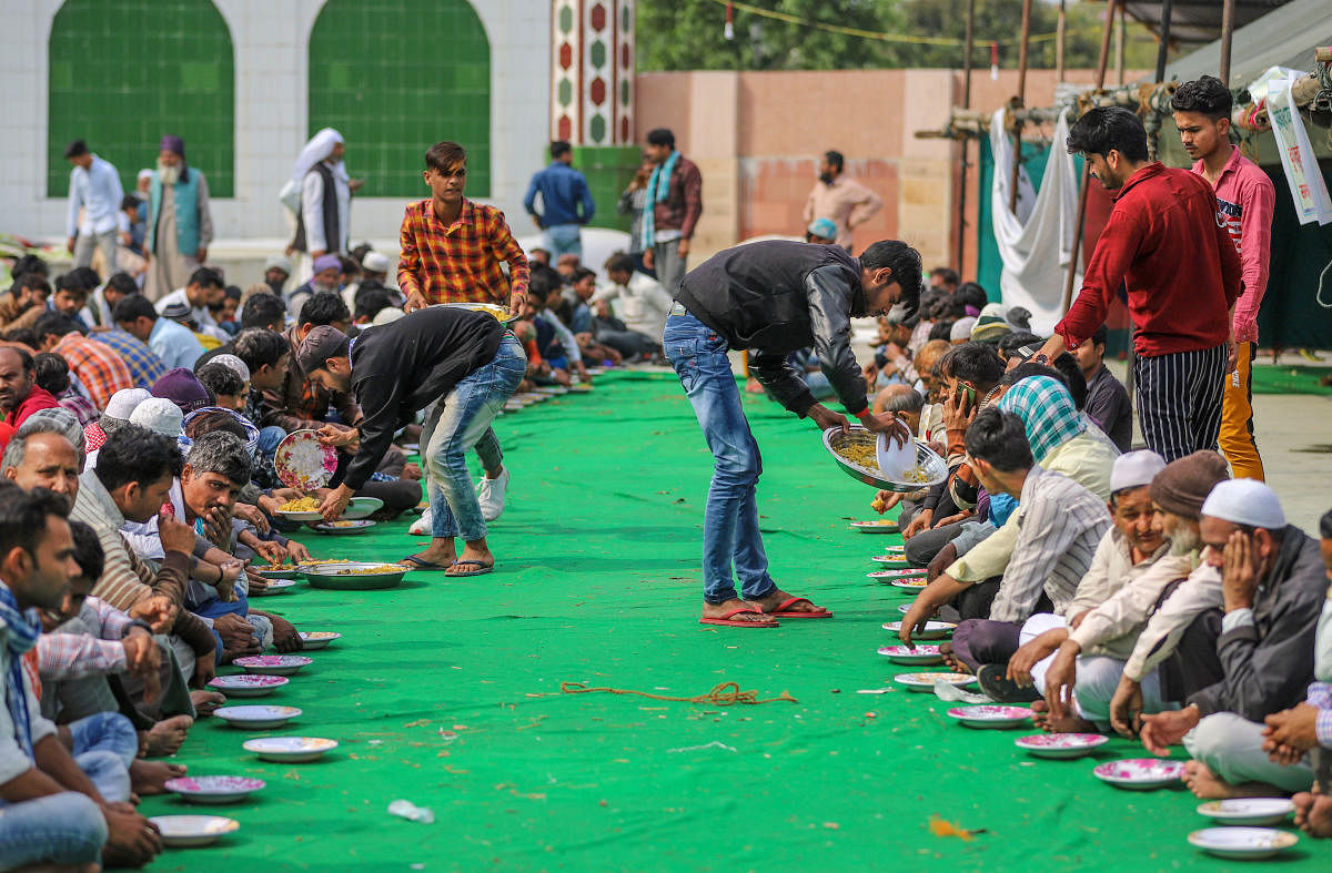 Riot-affected people at Eidgah Relief Camp (PTI Photo)