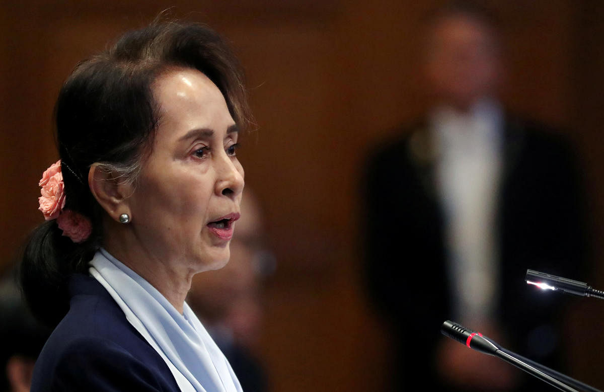 Myanmar's leader Aung San Suu Kyi (Reuters Photo)