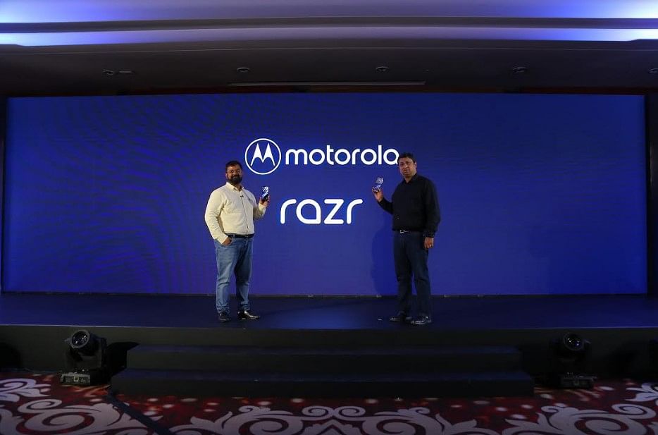 Motorola India launched the long-awaited to Motorola Razr foldable flip phone in India (Credit: Motorola)