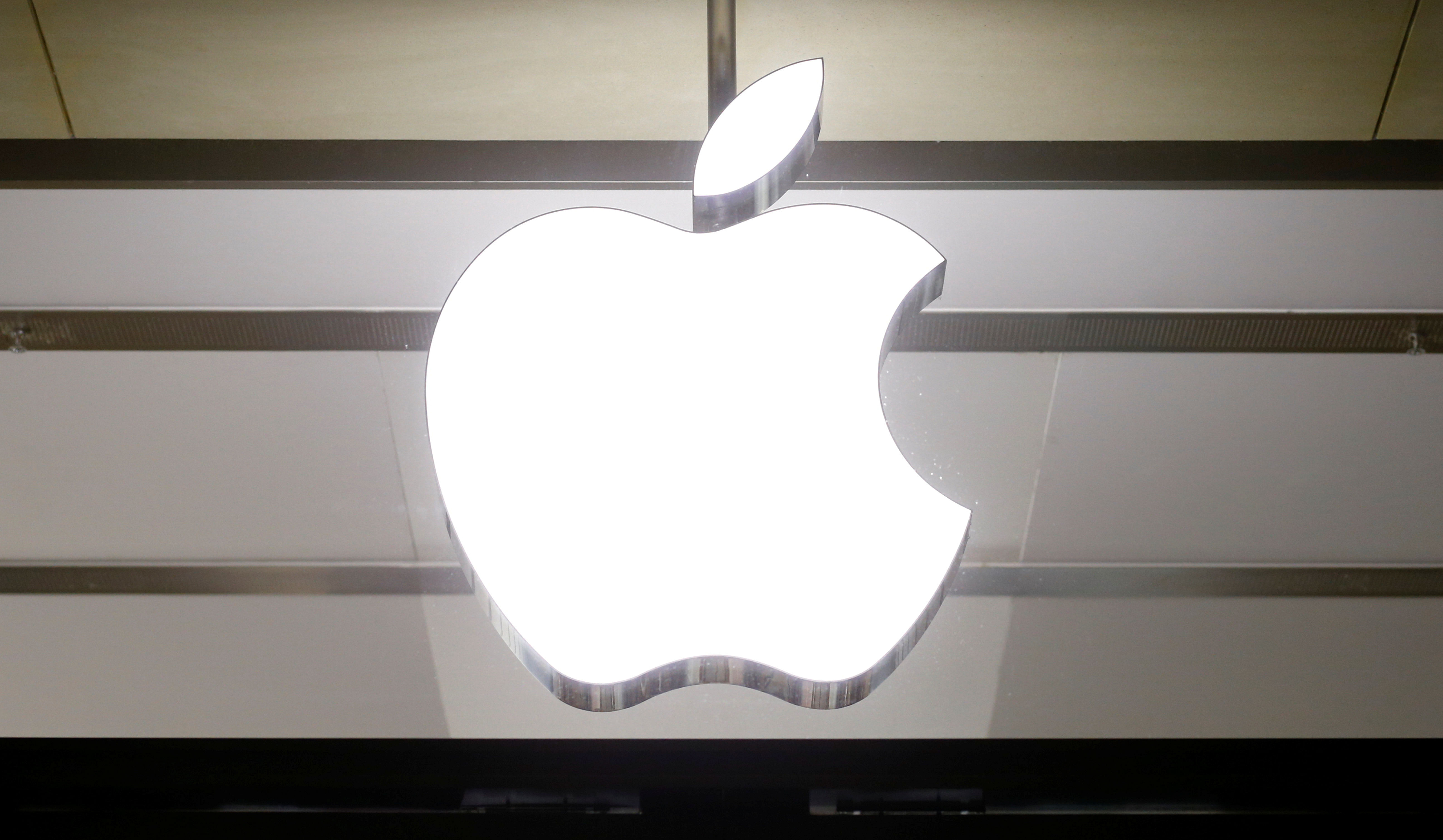 The logo of U.S. technology company Apple is seen at a branch office in Basel, Switzerland March 2, 2020. (REUTERS/Arnd Wiegmann)