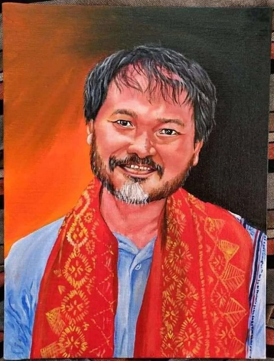 A portrait of Akhil Gogoi (Facebook Image)
