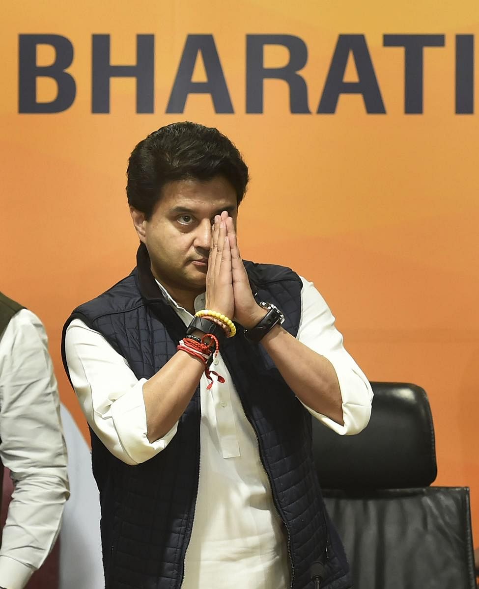 BJP leade Jyotiraditya Scindia (PTI Photo)